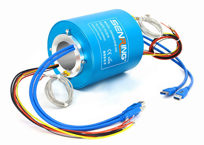 Industriële het Lage Voltagemisstap Ring Rotary Joint Electrical Connector van Profibus